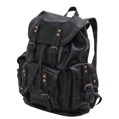 Rucsac din piele Valmio Norden - negru