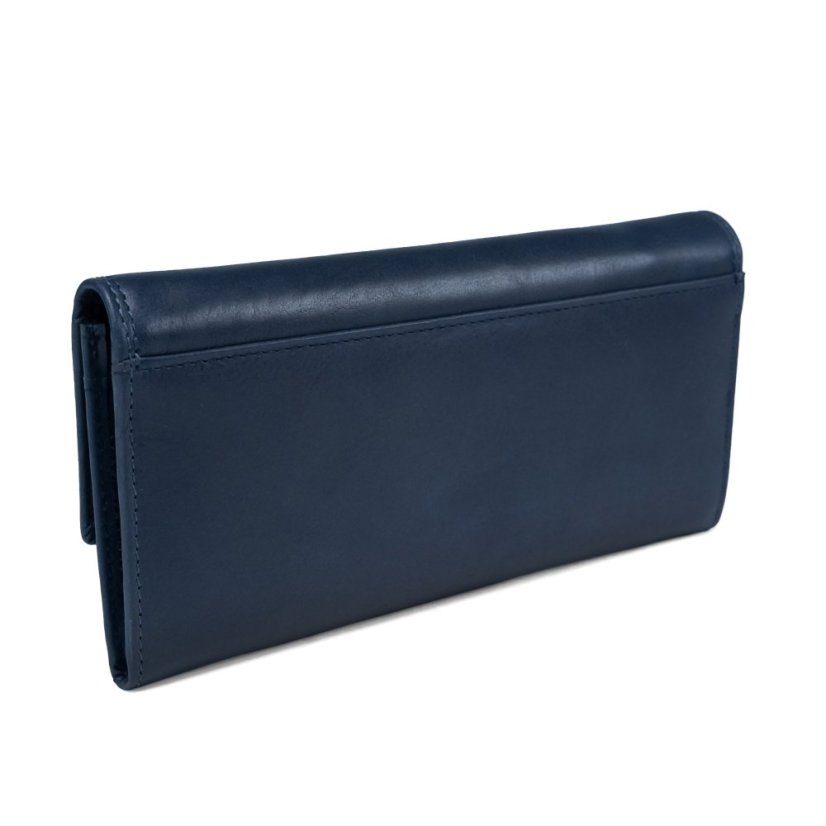 Valmio Pouch női bőr pénztárca sötétkék