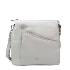 Dámska kožená crossbody kabelka Valmio Livia – béžová
