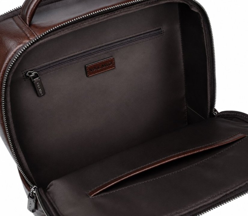 Rucsac din piele de lux Valmio Kordon - maro