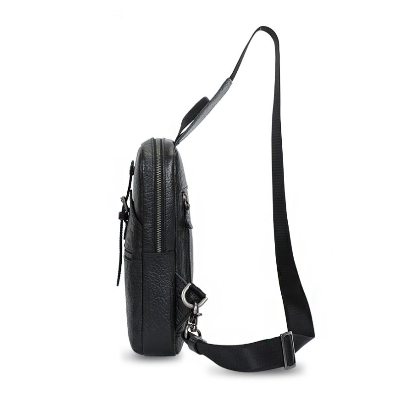 Geantă crossbody din piele Valmio Varden – neagră