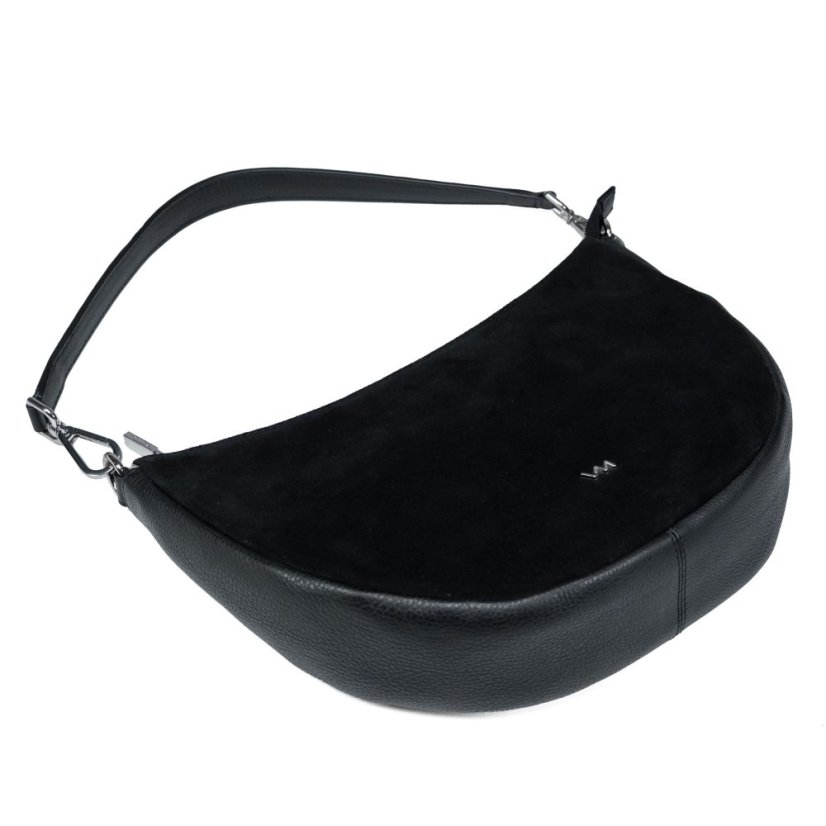Dámská kožená crossbody kabelka Valmio Selena - černá