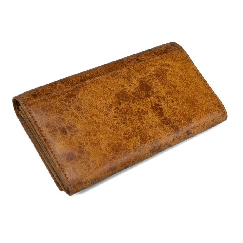Portofel de damă din piele Valmio Nook 2436 Cognac