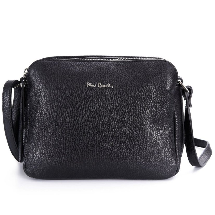 Kožená kabelka PIERRE CARDIN 1655 Black