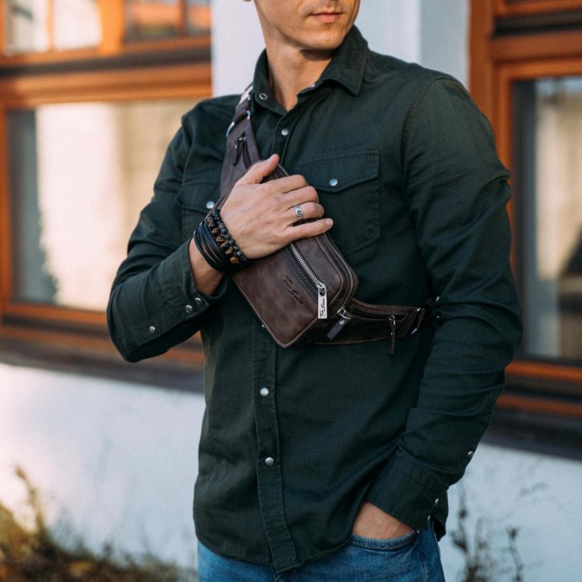 Ľadvinka z pravej kože Tom Stone TBR121