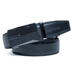 Kožený panský opasek Pierre Cardin 554 NERO