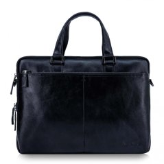 Geantă din piele naturală Valmio Gentry Black