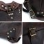 Rucsac roll-top din piele Valmio Astorsen - CRB maro