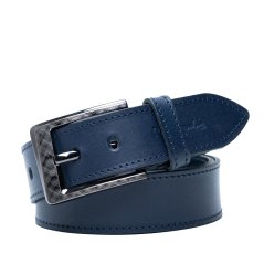 Kožený opasok Pierre Cardin 6210 Blue