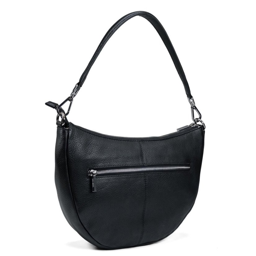 Dámská kožená crossbody kabelka Valmio Selena - černá