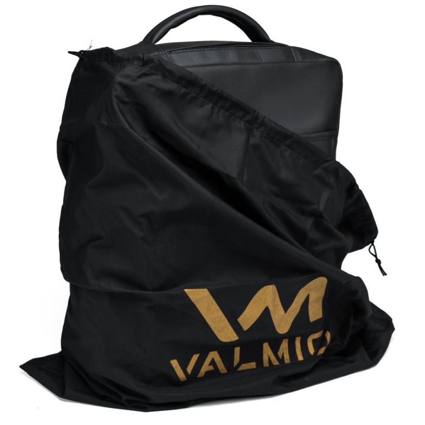 Kožený batoh Valmio Hygge černý