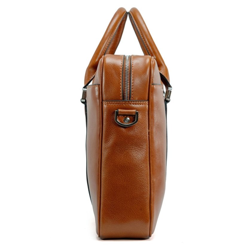 Hnedá kožená taška Valmio Classic