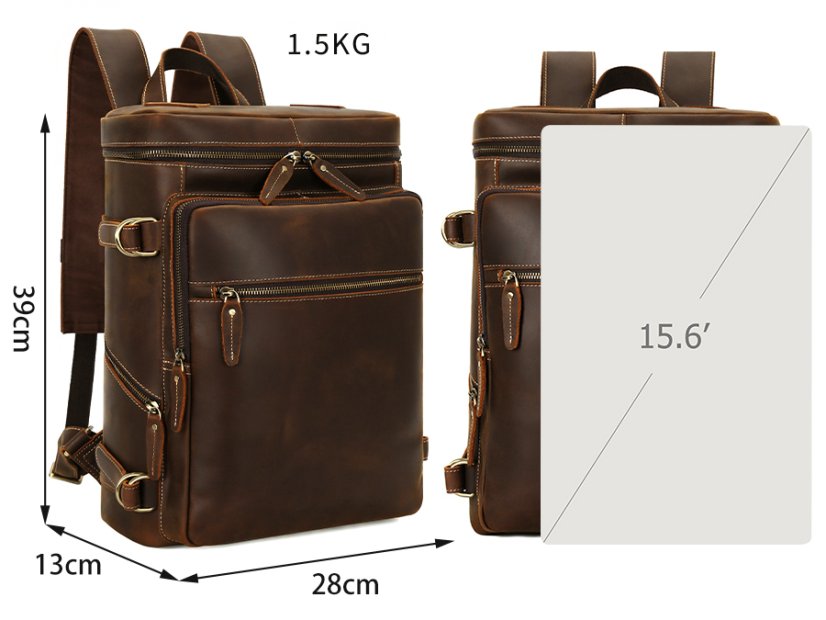 Rucsac din piele Valmio Dover