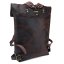 Rucsac roll-top din piele Valmio Astorsen - CRB maro