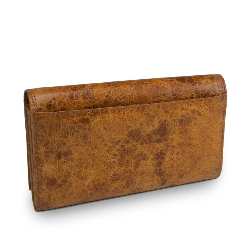 Portofel de damă din piele Valmio Nook 2436 Cognac