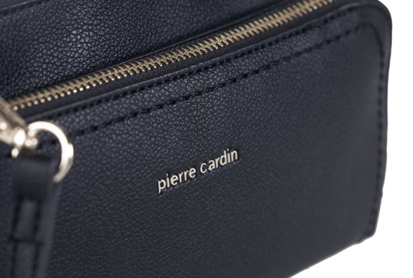 PIERRE CARDIN 86575 Čierna kabelka z ekokože