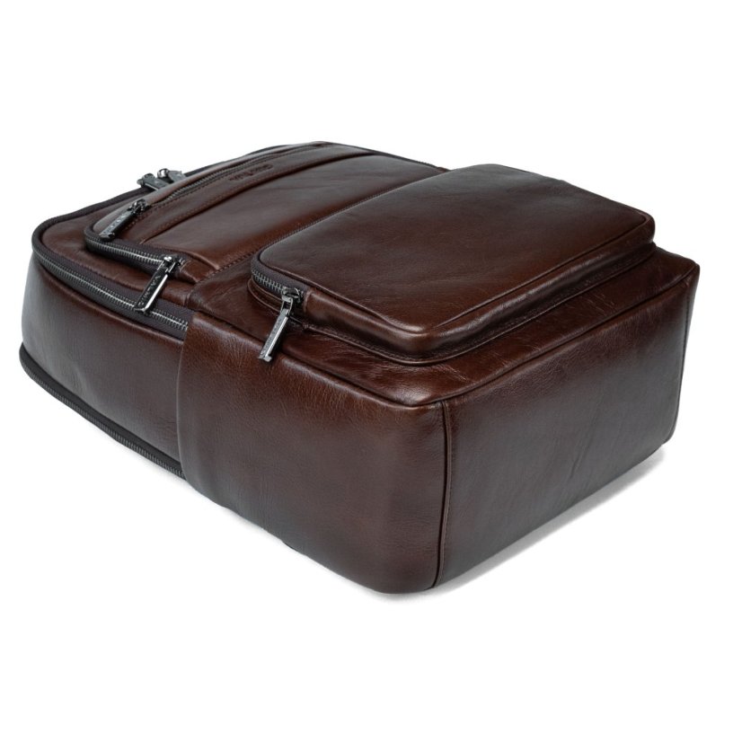 Rucsac din piele de lux Valmio Kordon - maro