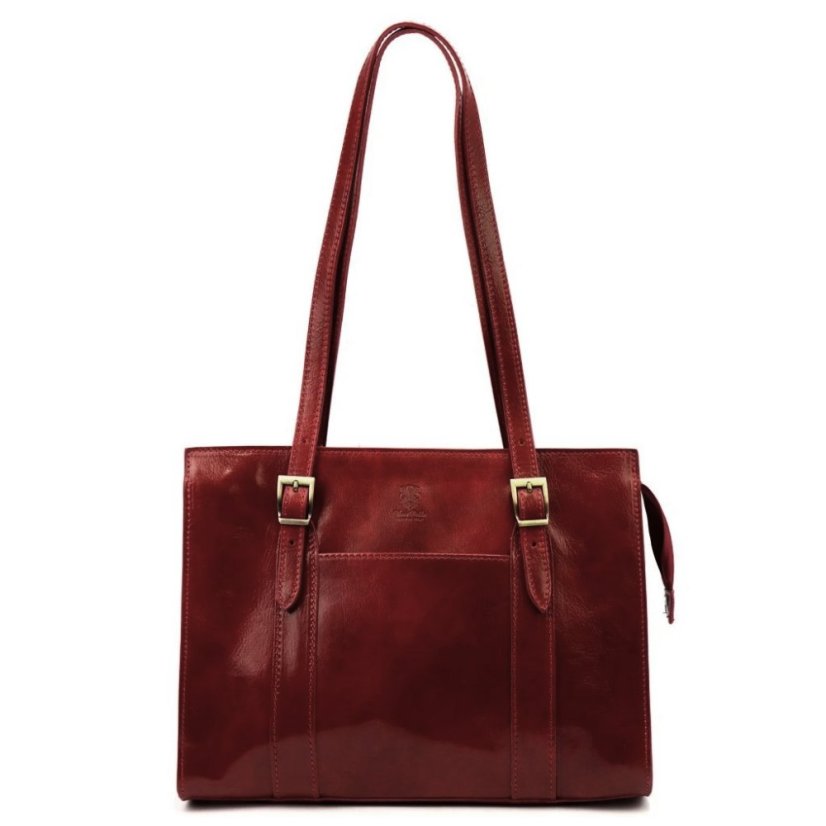 Kožená kabelka Florence 54 Červená