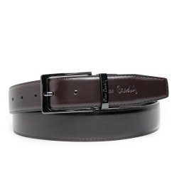 Pierre Cardin f-5 kétoldalas (fekete/barna) bőr öv