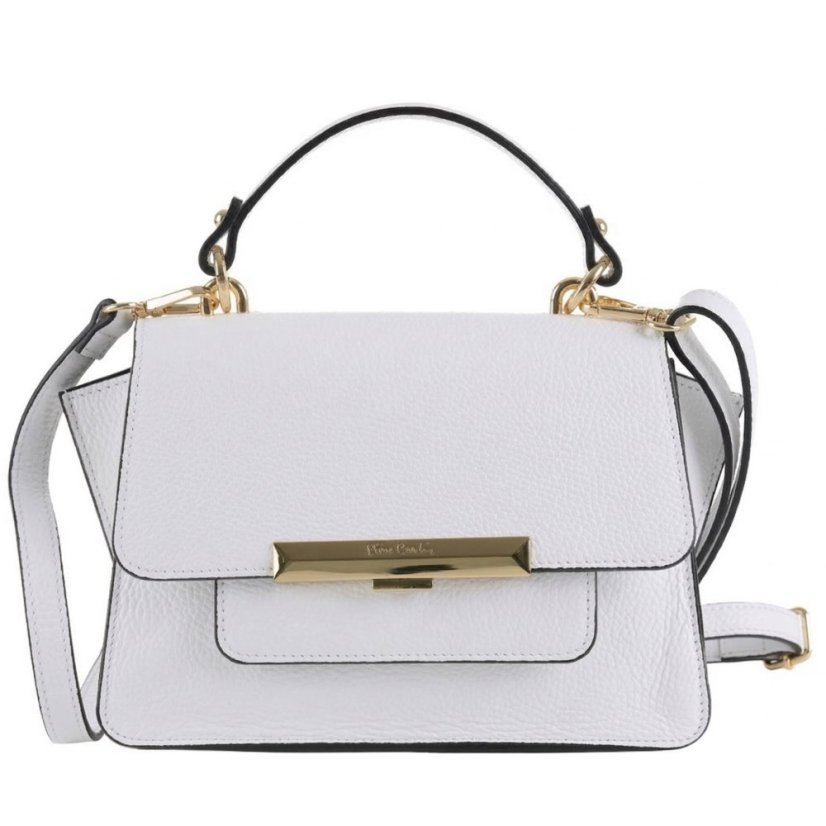 Elegantná dámska kožená kabelka Pierre Cardin 13002 Biela