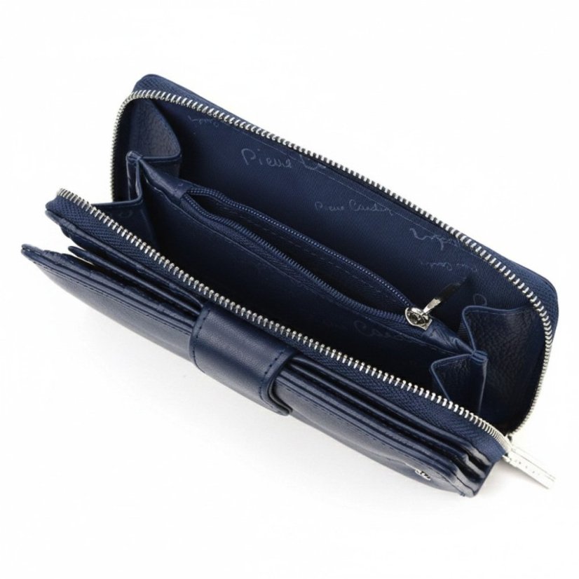 Modrá dámska peňaženka Pierre Cardin.