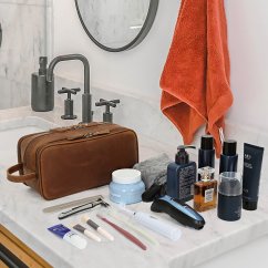 Geantă cosmetică din piele Valmio Bravado