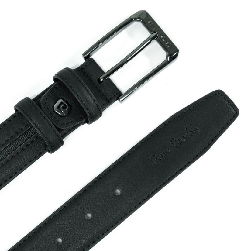 Kožený opasok Pierre Cardin GG25 3346 Black