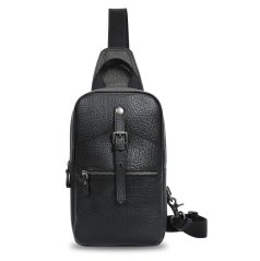 Geantă crossbody din piele Valmio Varden – neagră