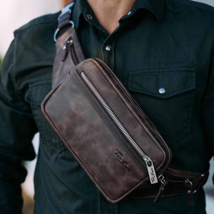 Ľadvinka z pravej kože Tom Stone TBR121