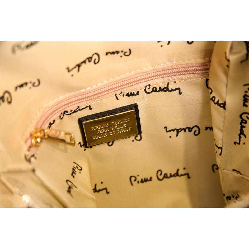 Dámský kožený batoh Pierre Cardin 55108 CAMOSCIO černý