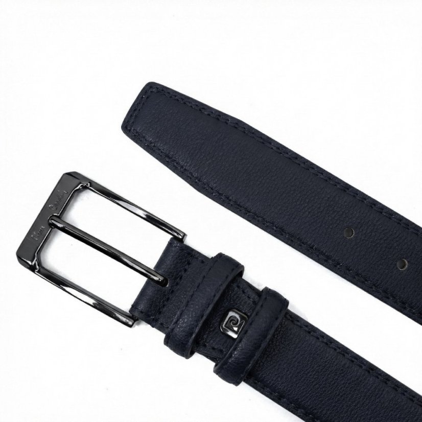 Pánsky kožený opasok Pierre Cardin 2509 BLU