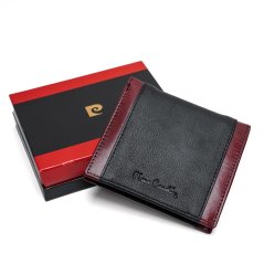Portofel bărbătesc din piele Pierre Cardin 8813 Nero Bordo