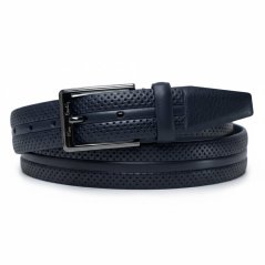 Kožený opasek Pierre Cardin GF9013 BLU
