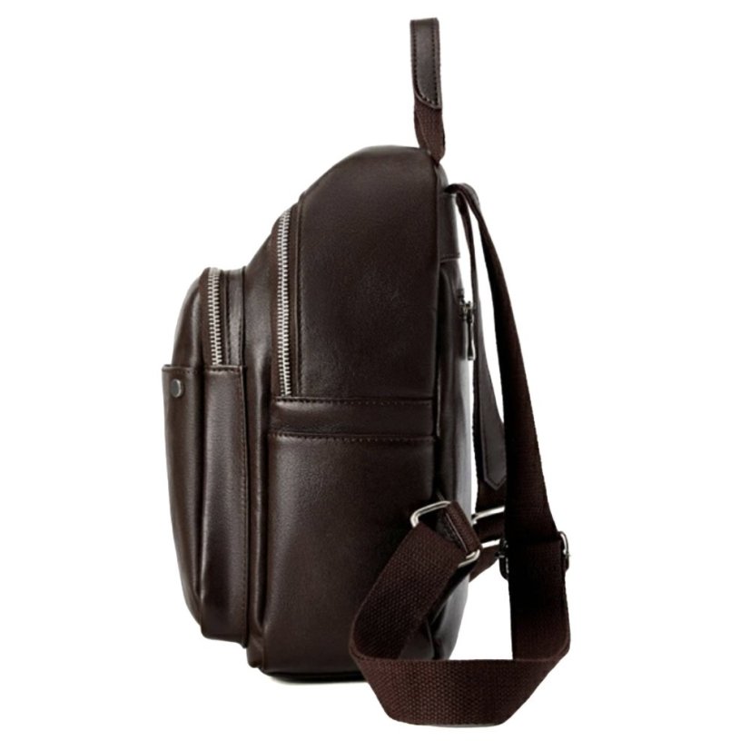 Rucsac de damă din piele Valmio Velora - maro închis