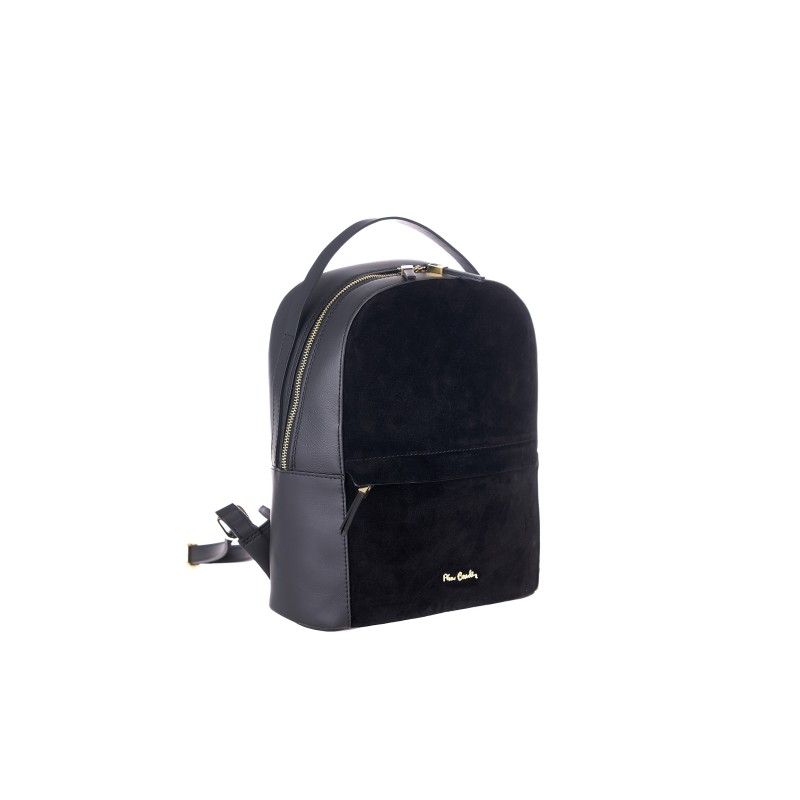 Dámský kožený batoh Pierre Cardin 55108 CAMOSCIO černý