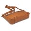 Geantă crossbody de damă din piele naturală Valmio Arina – portocalie