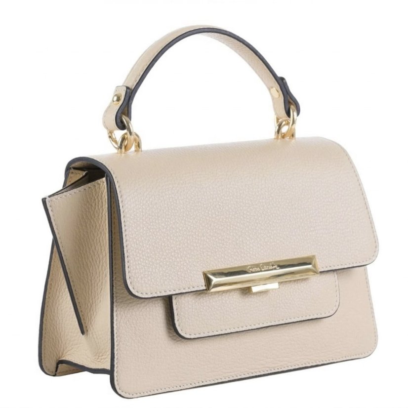 Elegantná dámska kožená kabelka Pierre Cardin 13002 Béžová