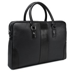 Geantă business din piele neagră Forton