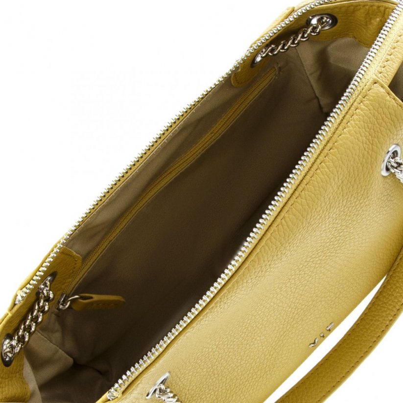 Kožená kabelka VIF Cannoli Mini Žltá