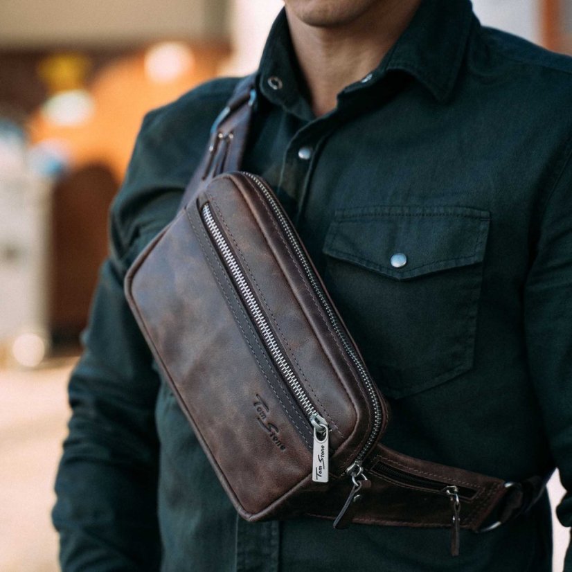 Ľadvinka z pravej kože Tom Stone TBR121