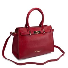 Dámská kožená kabelka Pierre Cardin 1925 DOLLARO Rubino