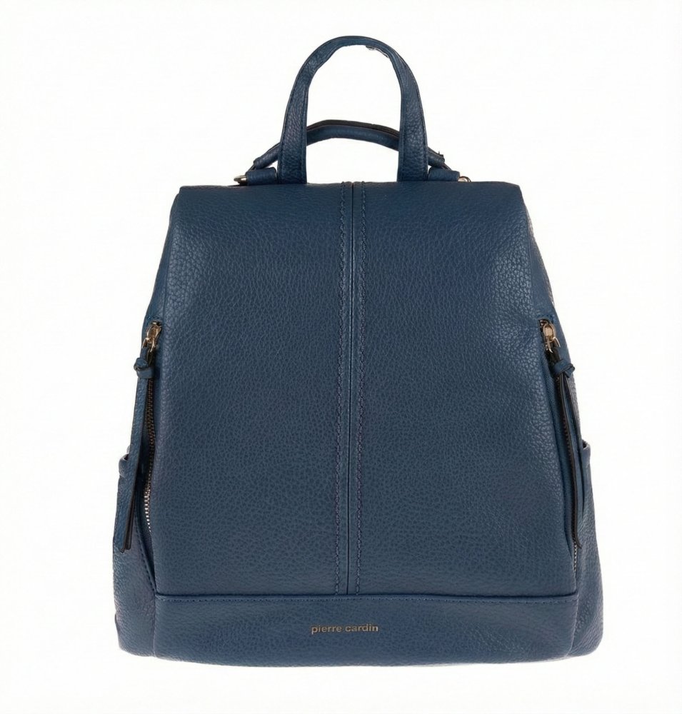 Pierre Cardin Batoh z eko-kůže 90611 Blue Modrá GN51-90611-blue Modrá Objem