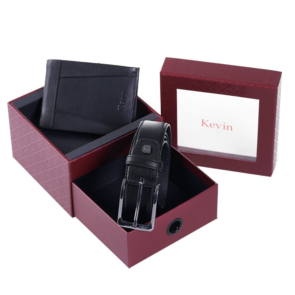 Pierre Cardin Dárkový set – kožená peněženka a pásek 05 GG11 Černá PARURE05 GG11