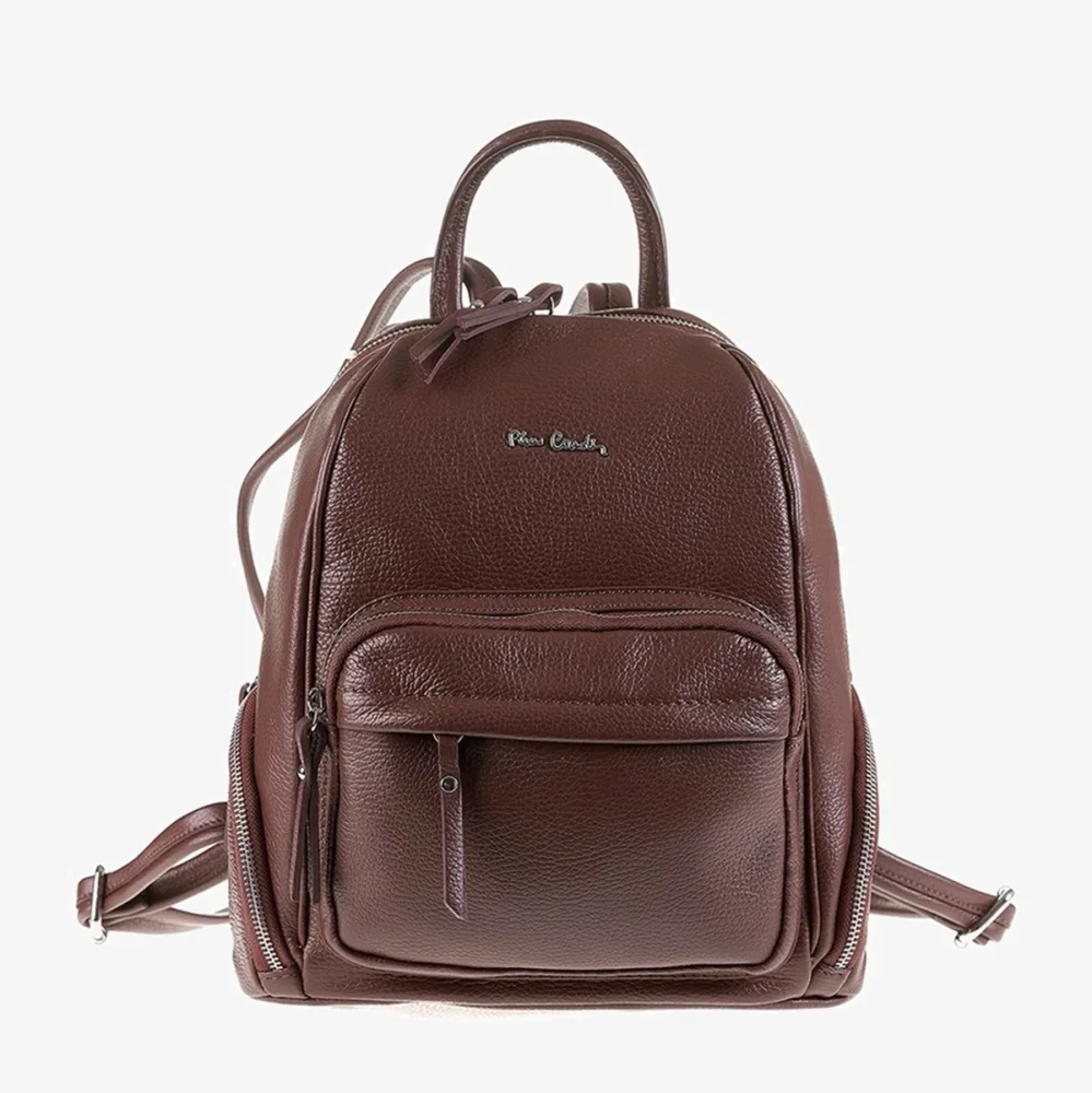 Pierre Cardin Kožený Batoh IN VERA PELLE Hnědá 1859 FRZ DOLLARO CHOCOLATE Hnědá Objem
12 L