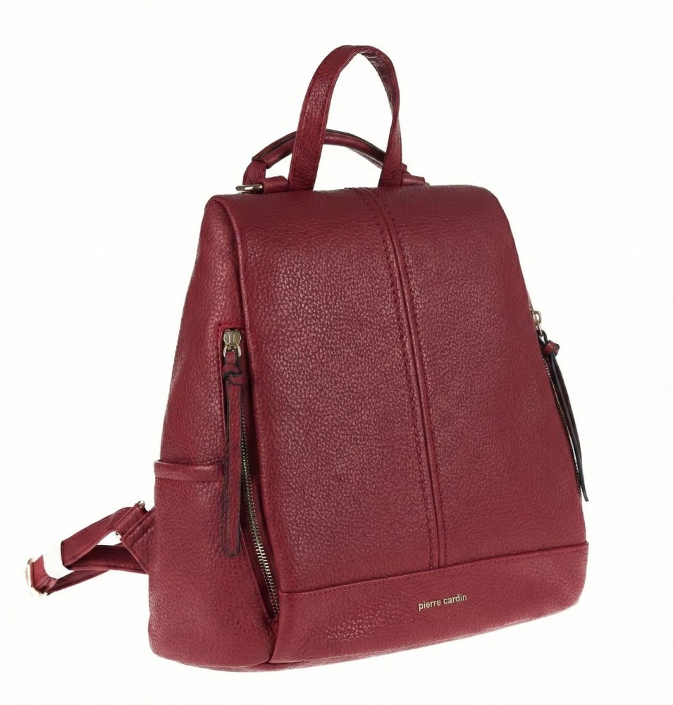 Pierre Cardin Batoh z eko-kůže 90611 Červená GN51-90611 Červená Objem