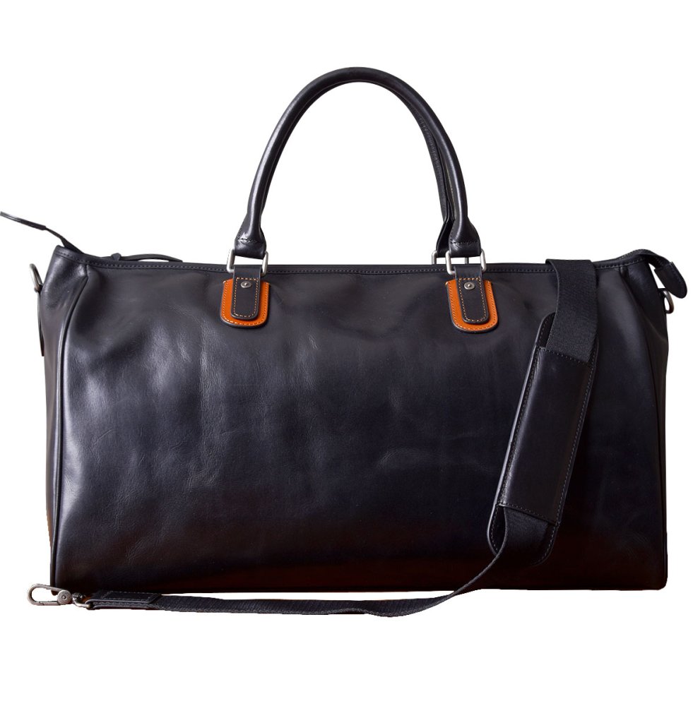VALMIO Kožená cestovní taška Luxen Černá Objem
37 L