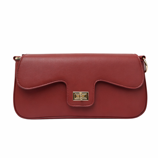 Pierre Cardin Elegantní dámská kabelka 2001 Červená Červená 2001-RED