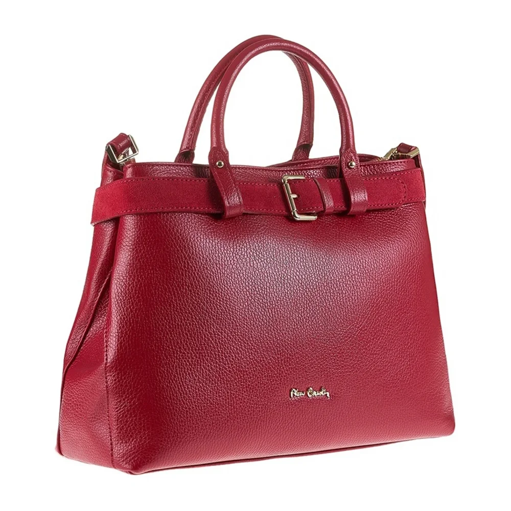 Pierre Cardin 55102 DOLLARO - luxusná kabelka z pravej kože a semišu