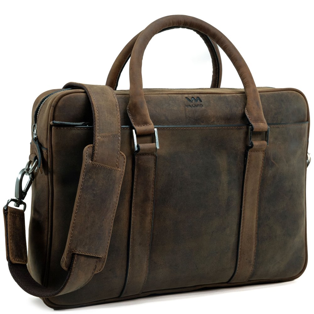 VALMIO Pánská kožená taška hnědá Sahara