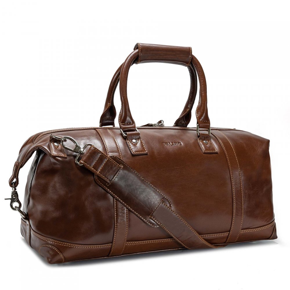 Kožená cestovní taška Valmio Linvo Tan